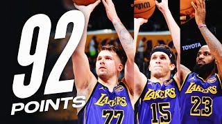 Luka Doncic - Austin Reaves - LeBron James - Los Angeles Lakers