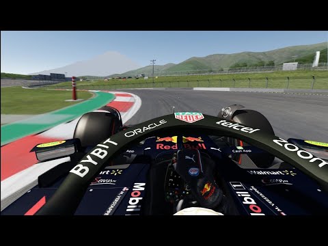 Max Verstappen onboard at the Fuji Speedway.