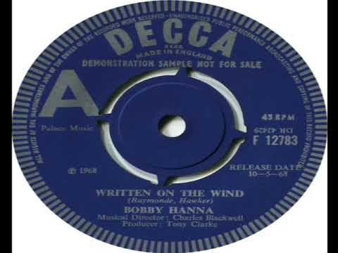 Bobby Hanna   Written On The Wind 1968