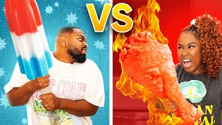 SPICY VS COLD FOOD CHALLENGE