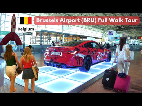 Excursão a pé completa pelo Aeroporto de Bruxelas na Bélgica (BRU)