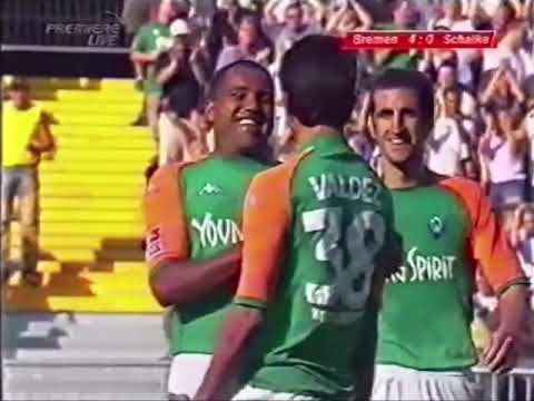 Werder Bremen – FC Schalke 04 4:1 (3:0) Matchday 4, August 23, 2003 Highlights (Premiere/TV)