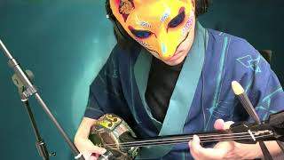 Fly me to the moonを沖縄三線で即興で弾いてみた【エヴァ】