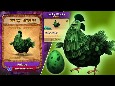 Lucky Plucky - New Unique Chicken "Titan Mode" Max Level 175 | Dragons: Rise of Berk