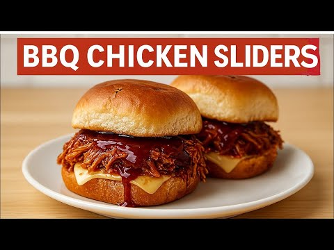 BBQ Chicken Sliders on Hawaiian Rolls | Easy Crockpot Recipe