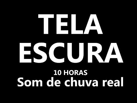 Som de chuva real para dormir 10 HORAS TELA PRETA  Relaxing REAL RAIN SOUNDS for deep sleep