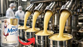 Você não imagina como o LEITE CONDENSADO é feito! Processo Industrial Completo