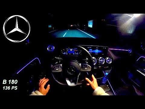 2022 MERCEDES BENZ B 180 136 PS NIGHT POV DRIVE MAINZ (60 FPS)