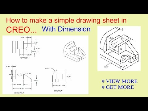 Create a drawing sheet in CREO parametric 2.0