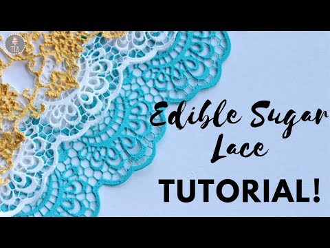 Homemade Sugar Lace For Cakes Tutorial!