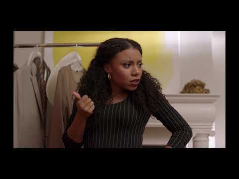 Shalita Grant in Search Party - Dory's attorney's opening statement rehearsal