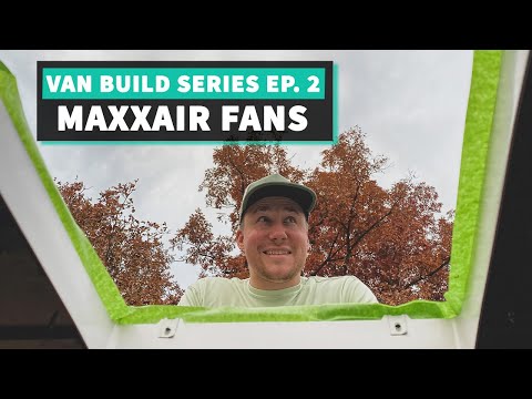 How To Install MaxxAir Vent Fan in a Van//Ep. 2 DIY VAN BUILD