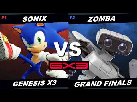 Genesis X3 - Smash Bros Ultimate - Sonix vs Zomba - Grand Finals