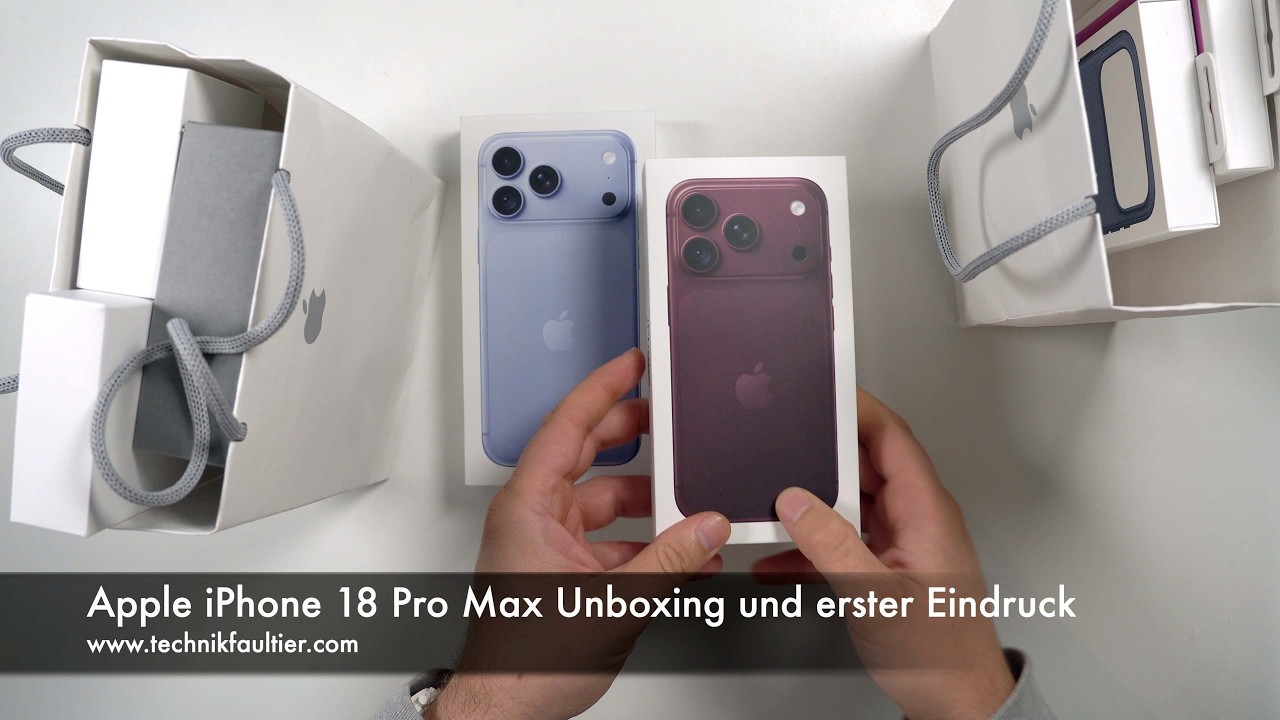 Apple iPhone 18 Pro Max Unboxing und erster Eindruck