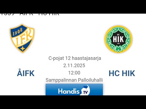 ÅIFK - HC HIK C12P HaastajaS 02.11.2025