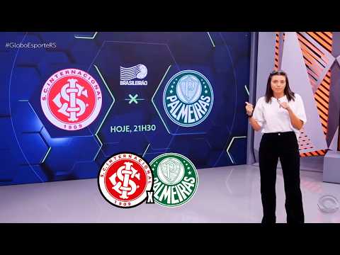 GLOBO ESPORTE RS INTER - INTER ENFRENTA O PALMEIRAS COM NOVIDADES NO TIME TITULAR