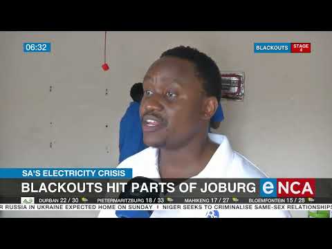 Blackouts hits parts of Joburg