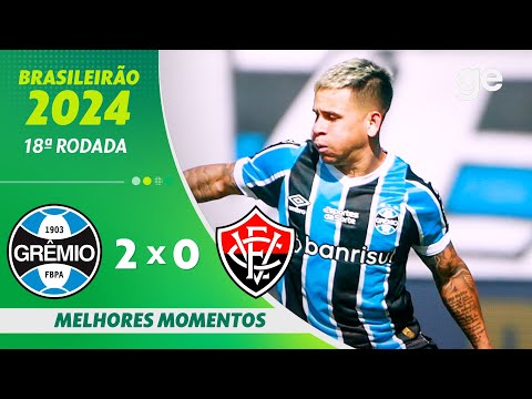 Gols e lances de Grêmio x Vitória