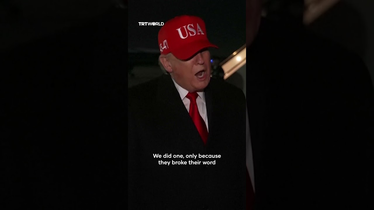 Video | Trump: We've been “very nice”, didn't destroy “too many bridges” in Iran