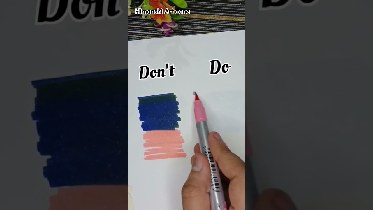 how to blend brush pens | blending brush pen #shorts #youtuber #art #viral #blending #video #drawing