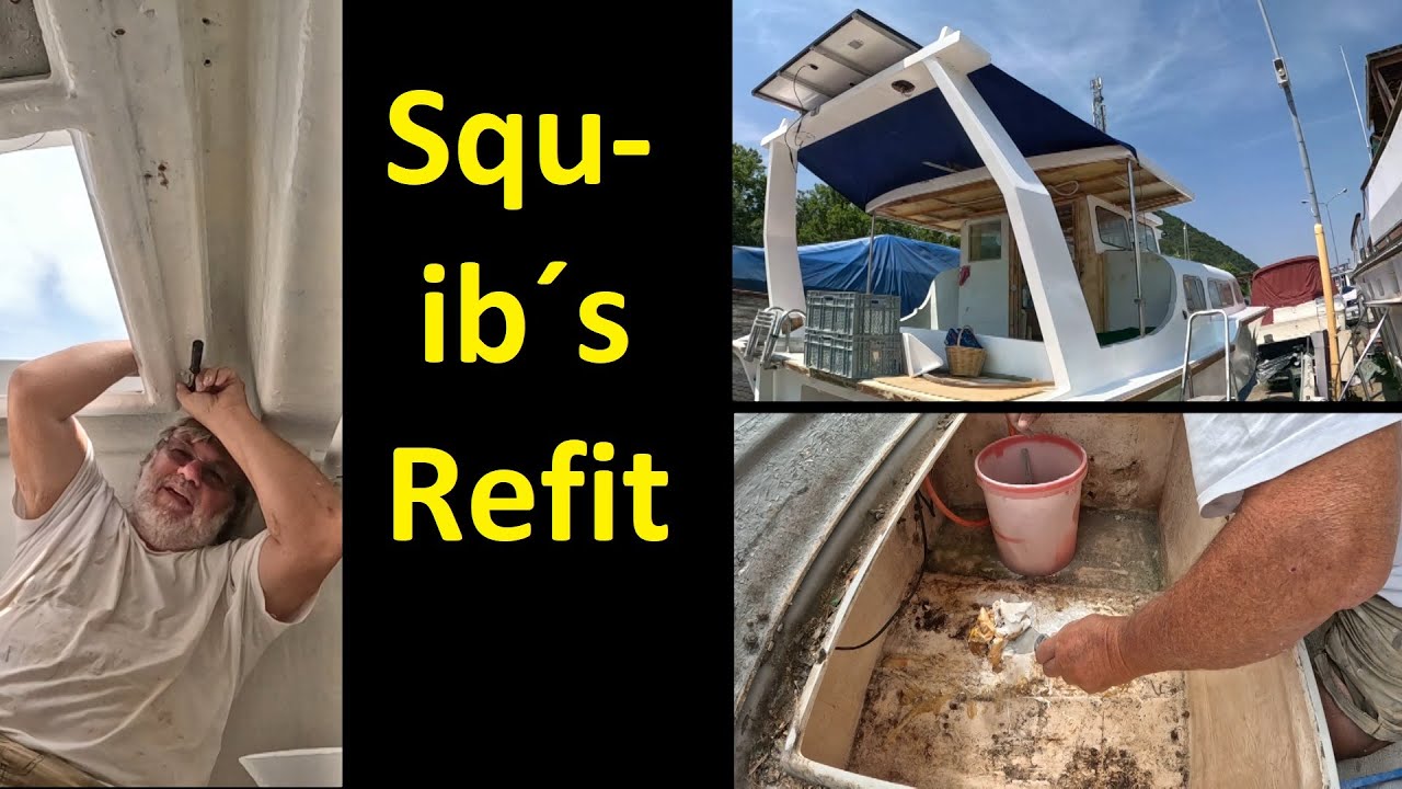 Squib Refit - Painting the upper deck - Cockpit locker restoration - more shade in the cockpit - /89