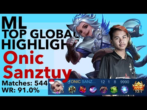ONIC SANZTUY HARITH GAMEPLAY | MOBILE LEGENDS | TOP GLOBAL | PRO PLAYER
