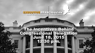 Click to play: Luncheon Panel: The Incentives behind Congressional Delegation