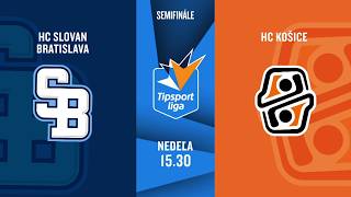 Hokej Tipsport liga: HC Slovan Bratislava - HC Košice (12.4.2026 o 15:30 na JOJ ŠPORT)