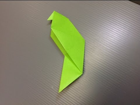 Daily Origami: 115 - Parakeet