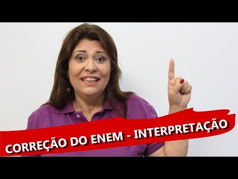 Correção do Enem 2015 - Interpretação