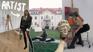 Arbeit im Atelier als Full-Time Künstlerin (Art Vlog 03)