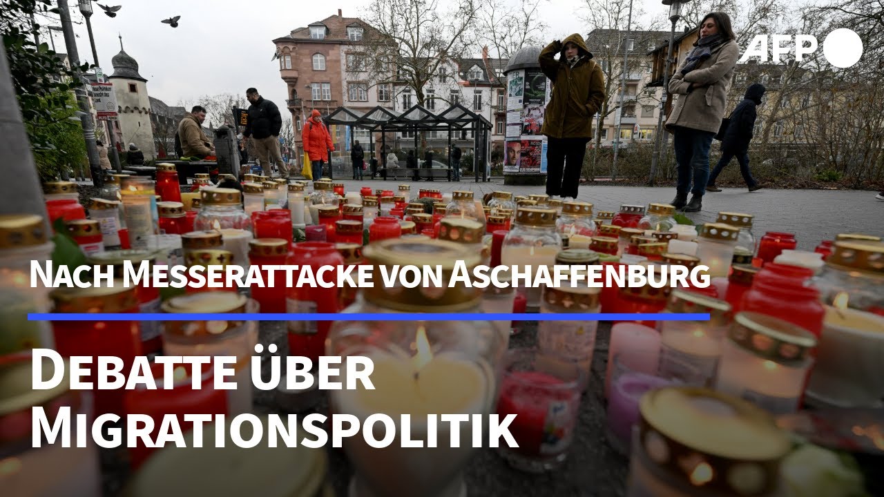 Messerattacke von Aschaffenburg: Debatte über Migrationspolitik | AFP