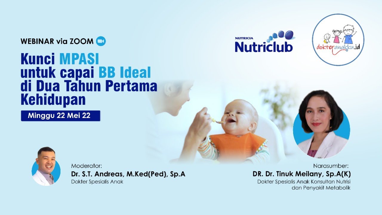 Putar video LIVE Streaming Webinar : Kunci MPASI Untuk Capai BB Ideal di Dua Tahun Pertama Kehidupan sekarang LIVE Streaming Webinar : Kunci MPASI Untuk Capai BB Ideal di Dua Tahun Pertama Kehidupan