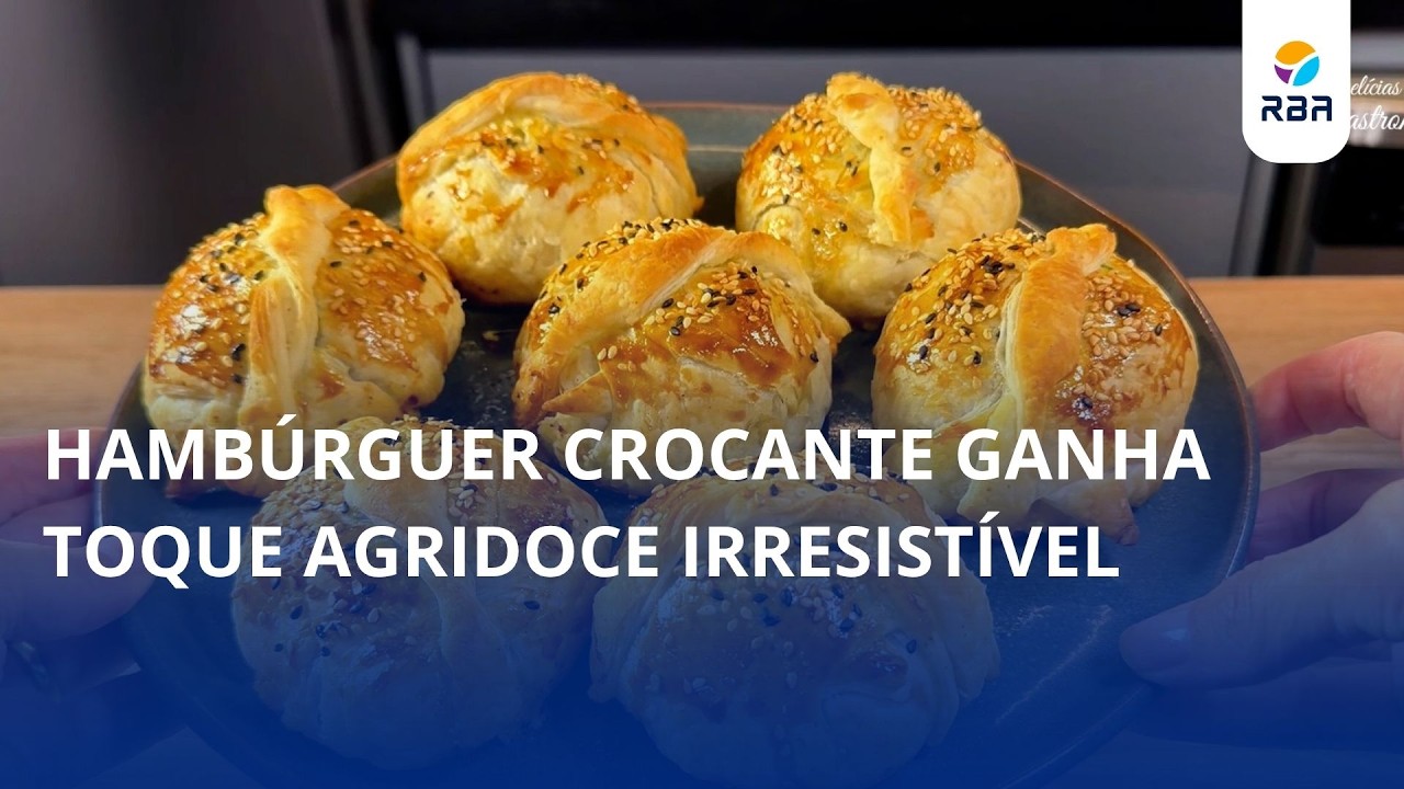 Hambúrguer crocante ganha toque agridoce irresistível