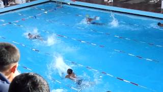 preview picture of video 'Sainik School Bijapur Inter House Aquatics Championship 2012-13 (Medley Relay Srs)'