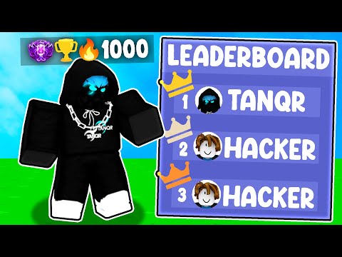 I got RANK 1 on the LEADERBOARD in Roblox Bedwars..