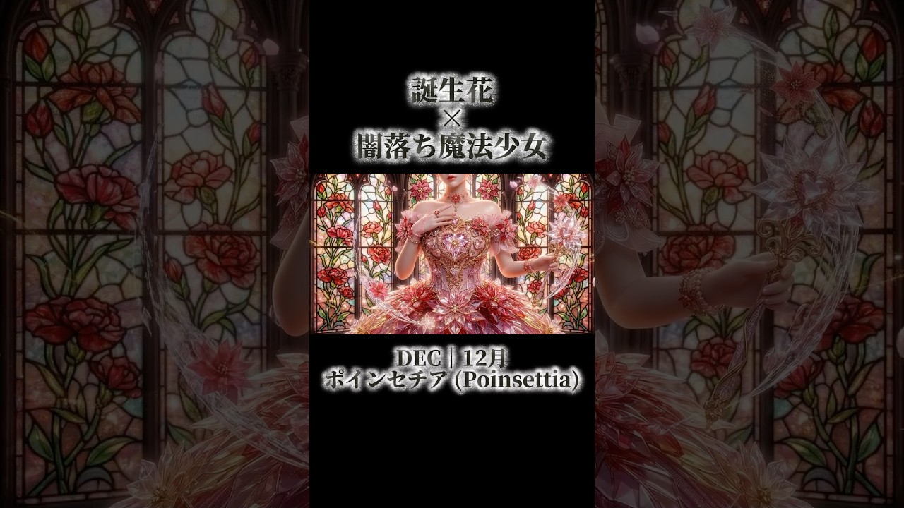 【ASMR】誕生花が闇落ちしたら…🌸🖤あなたはどのダークプリンセス？#誕生花 #闇落ち #魔法少女 #AI #ASMR #ファンタジー #satisfying