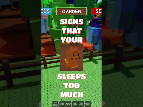 Signs that ur Cat sleeps too much in Grow A Garden #trending #roblox #edit #growagarden #fyp #funny