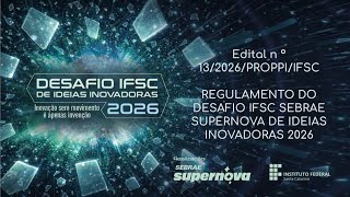 Desafio IFSC de Ideias Inovadoras