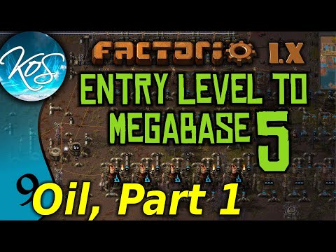Factorio 1.X Entry Level to Megabase 5 - 9 - OIL PART 1 - Guide, Tutorial