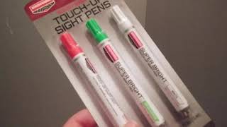 Using touch up pens to paint gun sights
