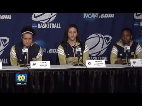 NCAA 1st Round Post Game Press Conference - Notre Dame Women's Basketball