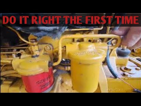 how to bleed a diesel tractor's fuel system?