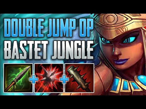 THE DOUBLE JUMP! Bastet Jungle Gameplay (SMITE Conquest A-Z)