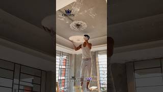 How to Fitting A Gypsum Ceiling Rose Design for Ceiling Fan