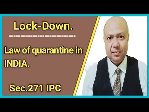 भारत मे क्वारंटाइन का कानून और सज़ा। Law of quarantine?? #Lockdown Video