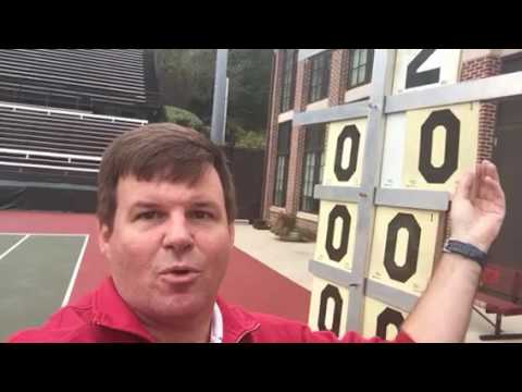 UGA's Famous Manual Tennis Scoreboards, Shown By Randy Walker