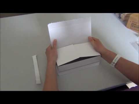 Verpacken ohne Klebeband mit der Faltbodenschachtel Fefco 0713