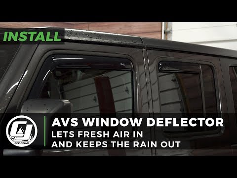 Jeep JL Wrangler Install: AVS In-Channel Ventvisor Window Deflectors