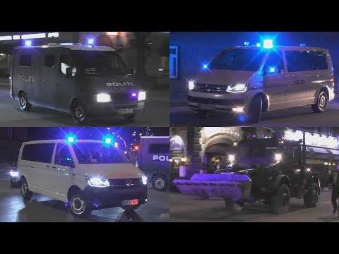 Many Copenhagen (Riot)Police escorting protest in centre of Copenhagen! #860